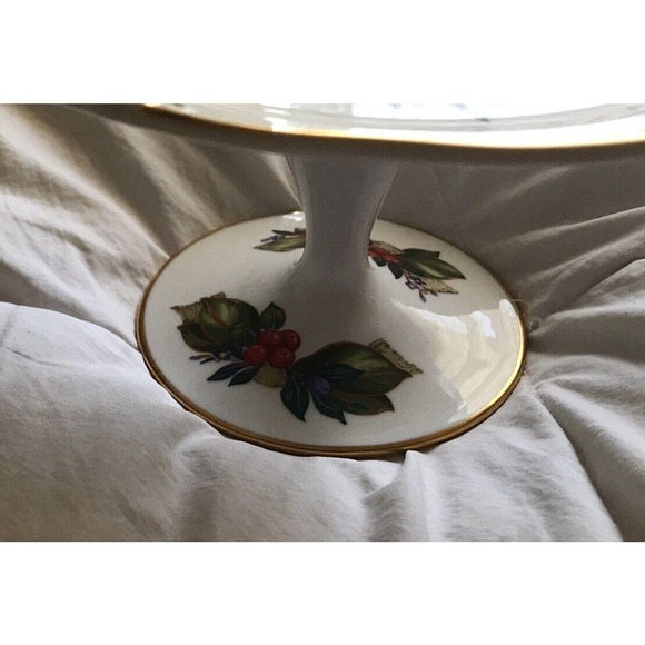 Princess House Cake Stand Winter Garden #1238 Cake Plate Footed - Picture 12 of 13